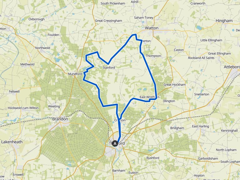 Thetford Forest and the Peddars Way Loop | ride | Komoot